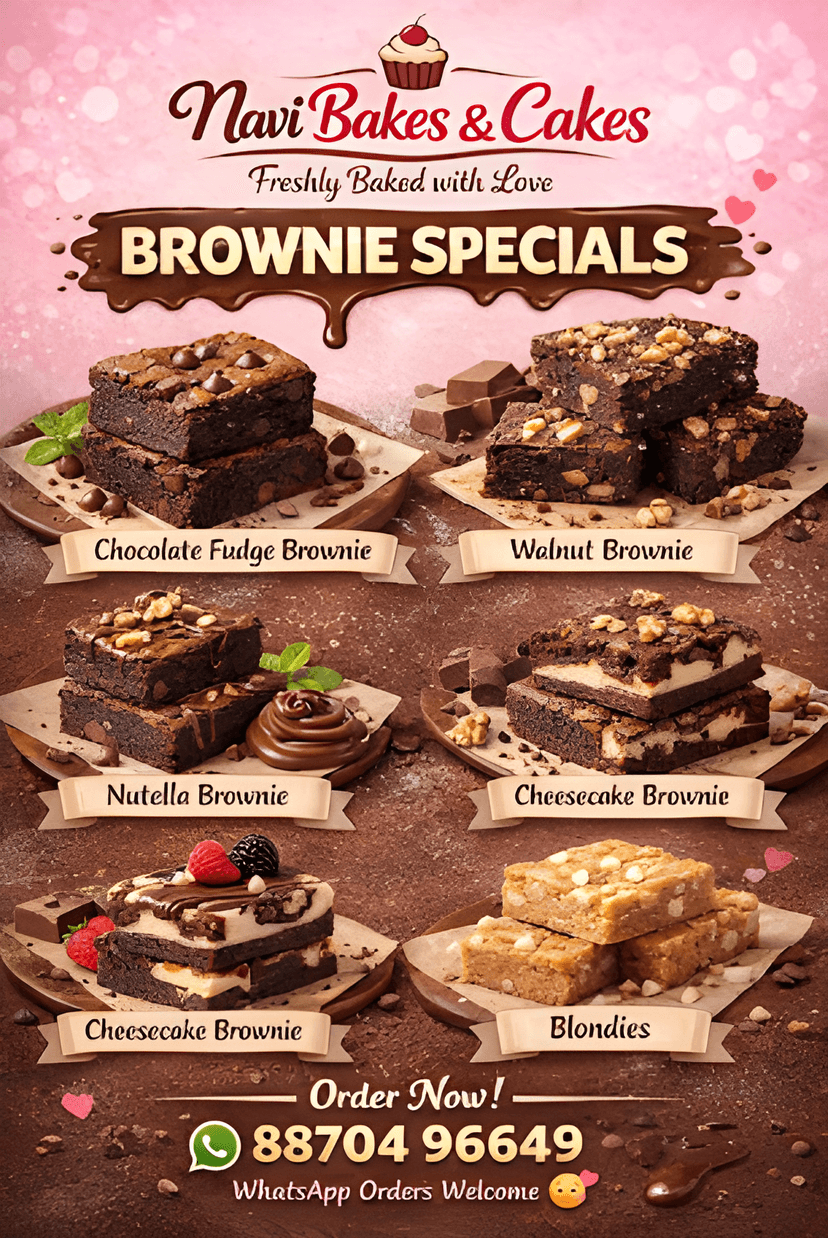 Navi Bakes & Cakes Brownie Specials